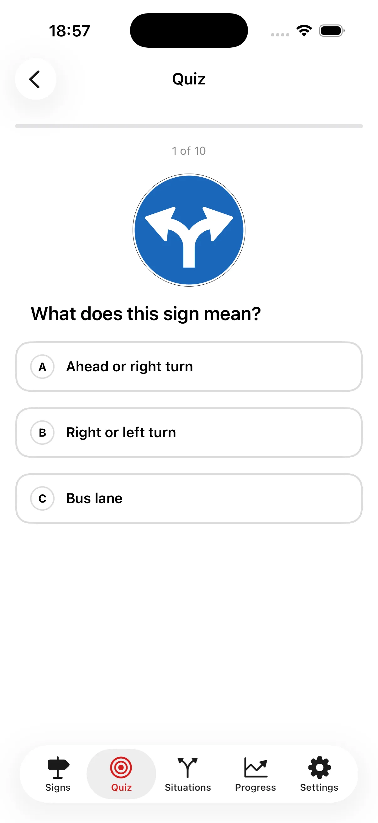 Panno quiz screen